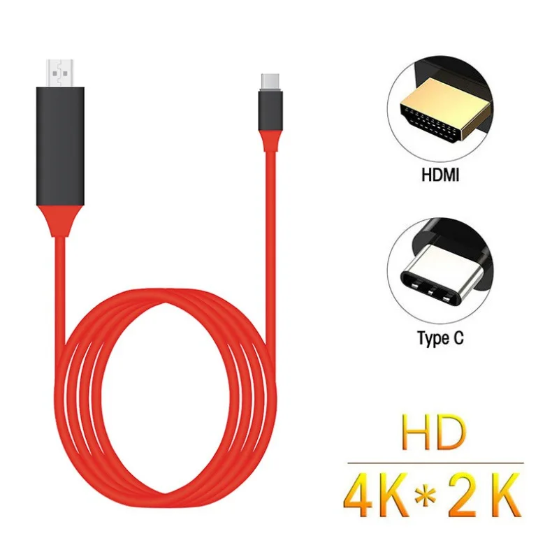 2M Type C папа USB HDMI Кабина для HDTV Мужской кабель MacBook Samsung Galaxy S9/S8/Note 9 Huawei P20 Pro