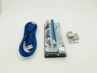 6pcs 008s usb3 0 pci e riser pci express 1x to 16x riser card extender adapter sata to 6pin power cable for btc miner mining