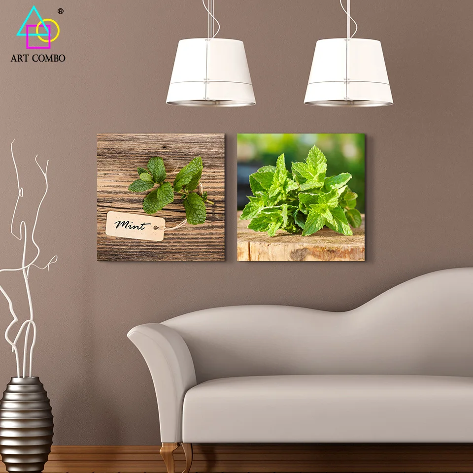 Натюрморт Ткань Картины Монетных Дворов на Дерево Canvas Printings Home Decor Стене Висит