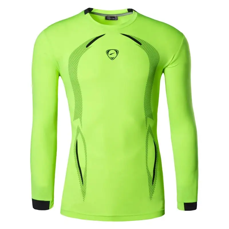 LA184-GreenYellow Jeansian, мужские футболки с длинным рукавом для занятий спортом, футболки, футболки для фитнеса, спортзала, бега, тренировки LA184(пожалуйста, выберите размер США - Цвет: LA184-GreenYellow