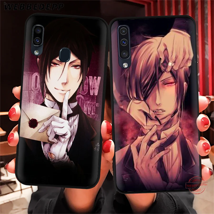 WEBBEDEPP Anime Black Butler Soft Phone Case for Samsung A50s A40s A30s A20s A10s A60 A70 M10 M20 M30 M40 Cases | Мобильные телефоны