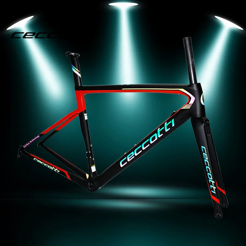 Углеродная рама для велосипеда JERF19 CECCOTTI carbon T800 PF30 дорожный велосипед arbon дороги Di2