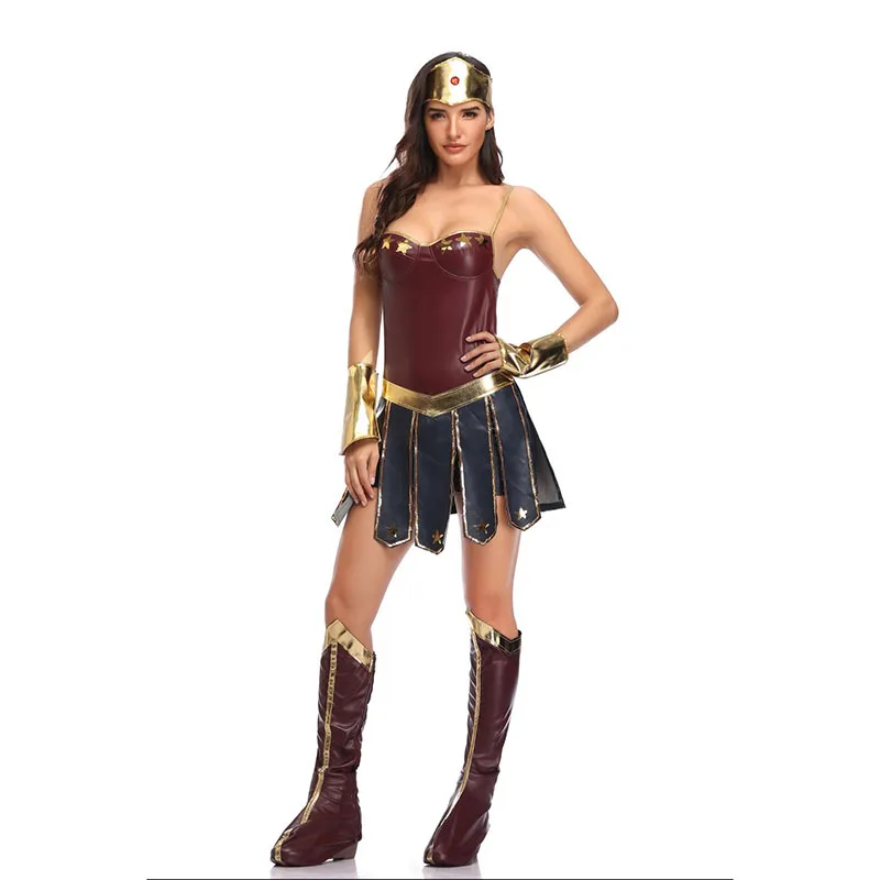 Женский костюм для Хэллоуина Delxe косплея Wonder women супергероев Лиги справедливости