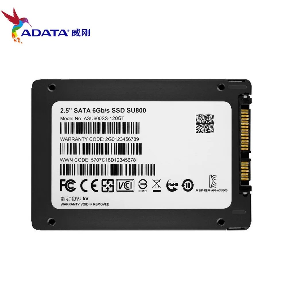 AData SU800 SSD 128 ГБ SATA 3 2 5 дюйма Внутренний твердотельный накопитель HDD жесткий диск
