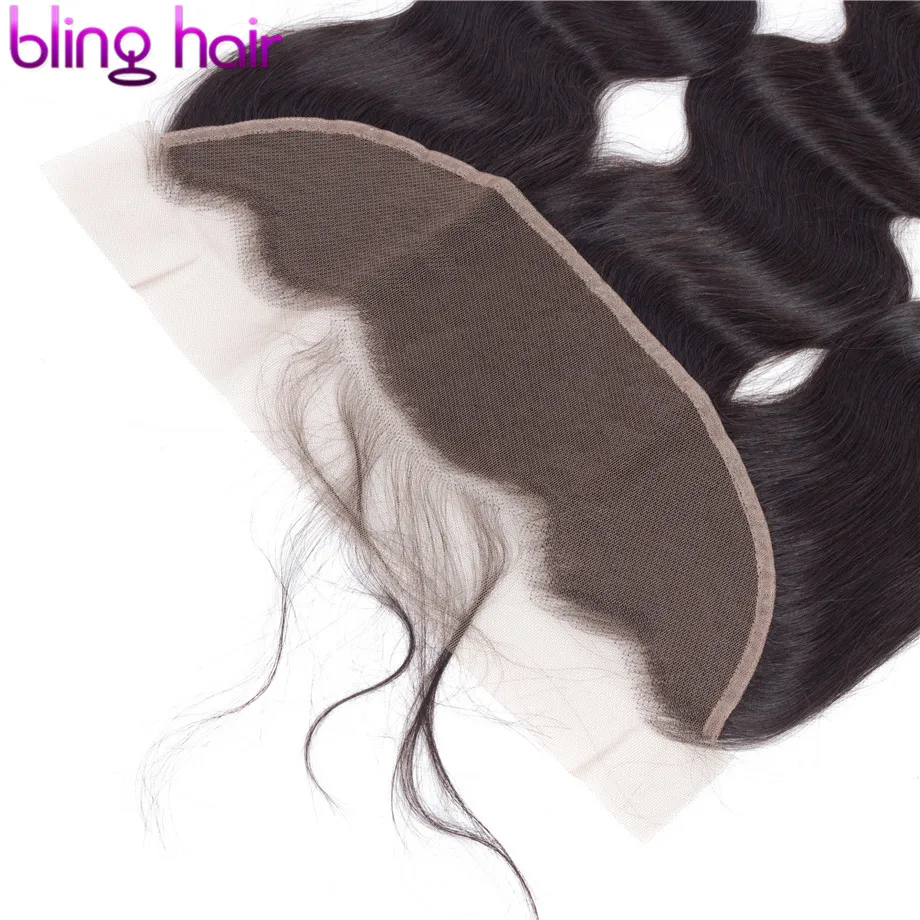 Блестящие волосы бразильские волнистые на лобовой основе 13*4 с детскими волосами - Фото №1