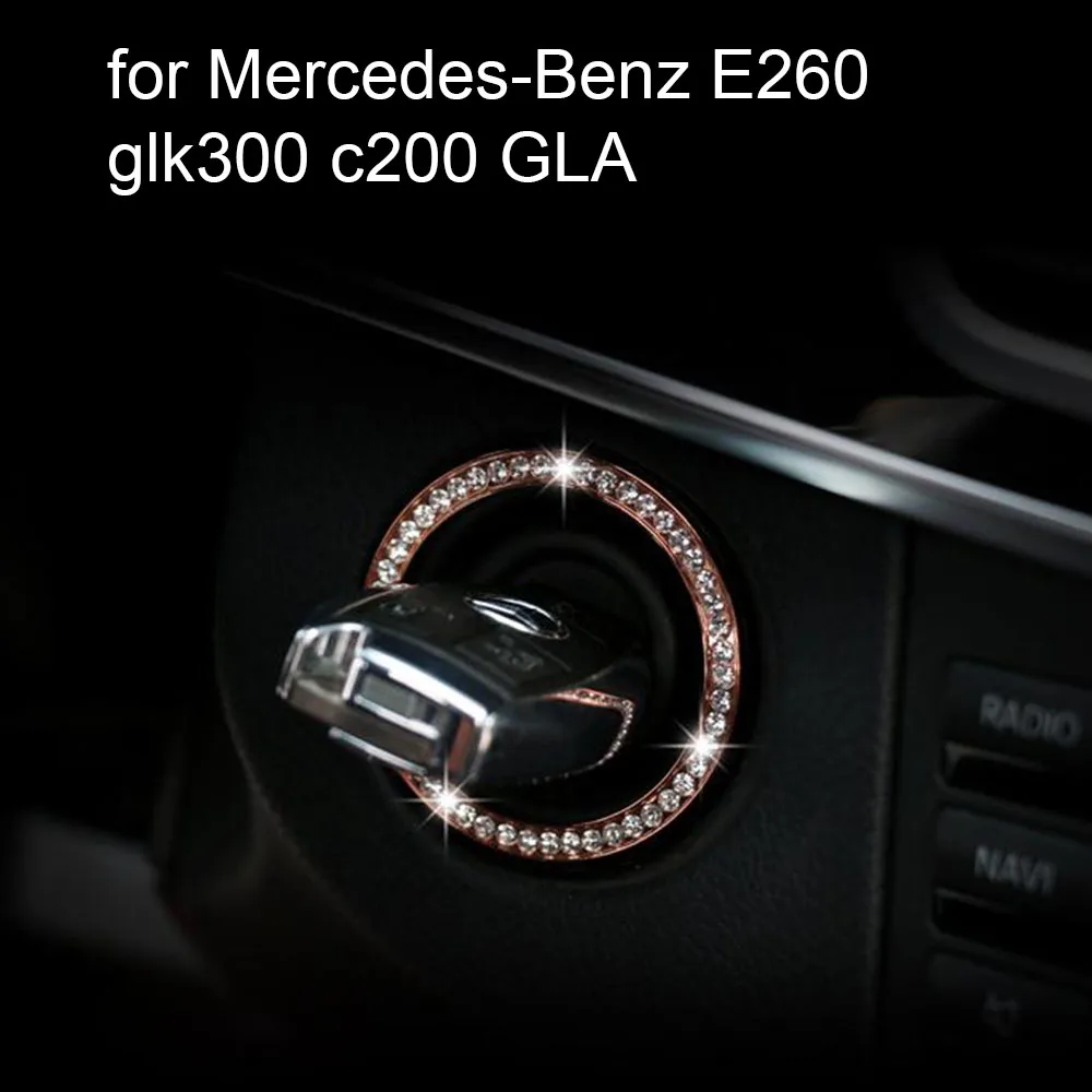 Кольцо для автомобильного ключа с кольцом зажигания Me-rcedes-Benz E260 glk300 c200 GLA 2 цвета