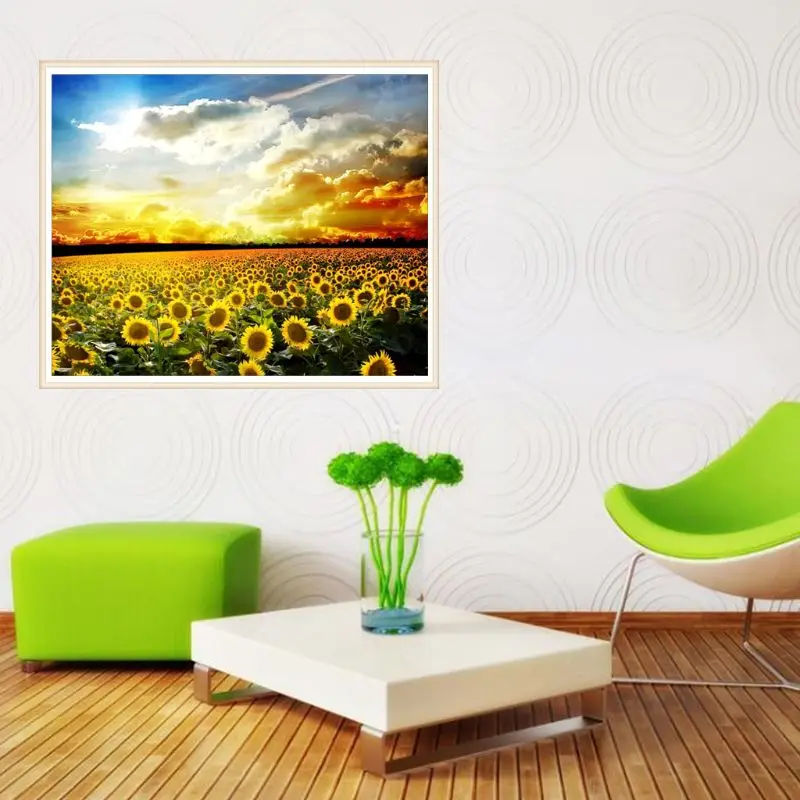 Sunflower 5D DIY полная дрель алмазная живопись вышивка крестиком набор домашний декор