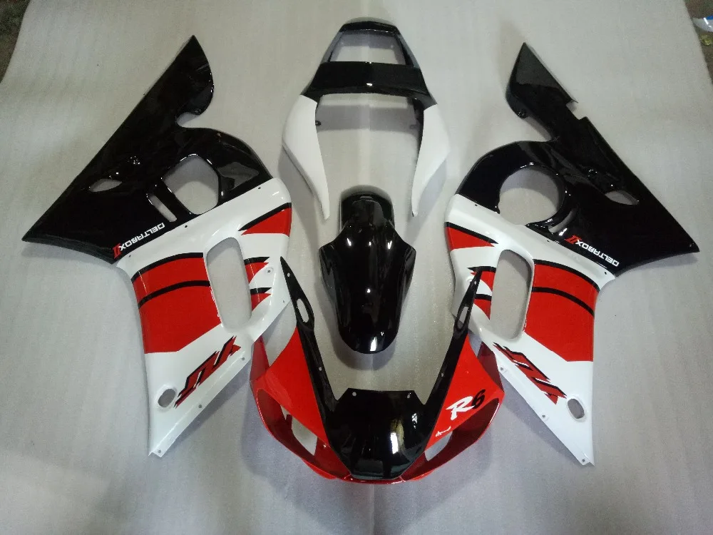 Мотоцикл обтекатель комплект для YAMAHA YZFR6 98 99 00 01 02 YZF R6 YZF600 1998 2000 2002 Топ Красный