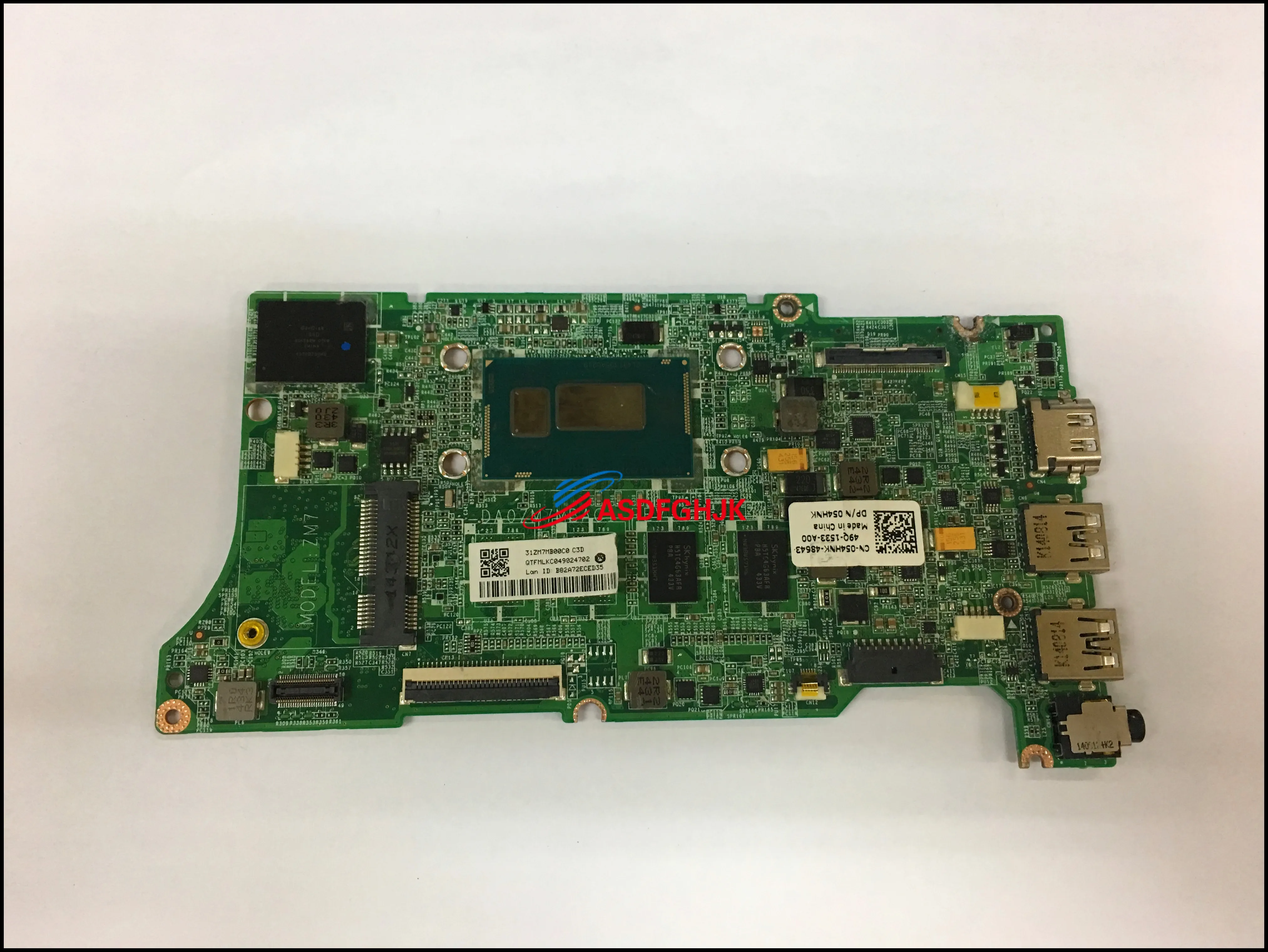 Оригинальная б/у материнская плата DA0ZM7MBAC1 для ноутбука DELL Chromebook11 с 2955U и 4 Гб