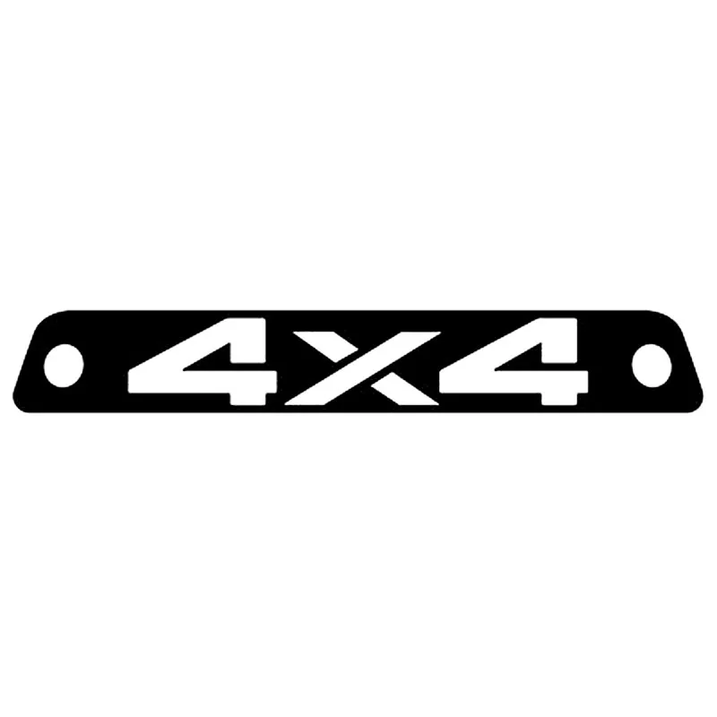 

14 см * 2,1 см 4x4 Модные виниловые наклейки для мотоцикла, автомобиля, стайлинга автомобилей, черный/серебристый S6-3590