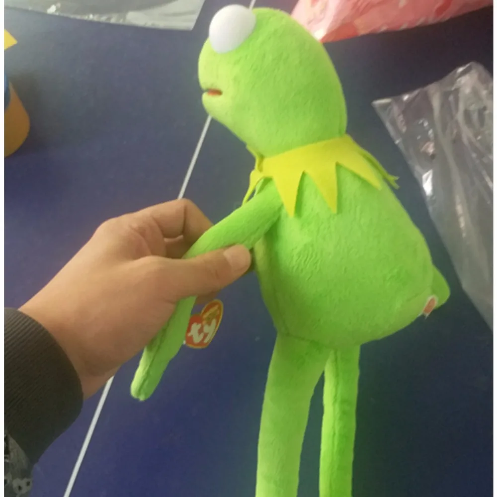 Горячая Kermit Улица Сезам Muppets лягушка игрушка плюшевая 18&quot|toy plush|muppets kermitsesame street |