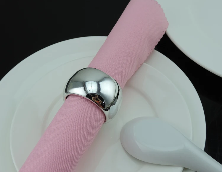 

20pcs Ring Circle Silver/Gold Napkin Ring Serviette Buckle Holder Hotel Wedding Party Favour Decoration