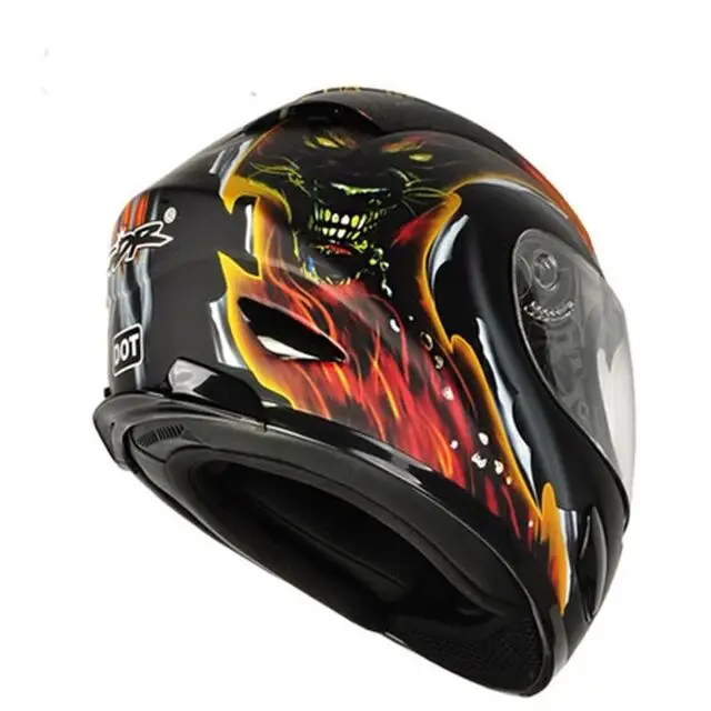 Dot мотоциклетный шлем с полным лицом Capacete Casque | Автомобили и мотоциклы