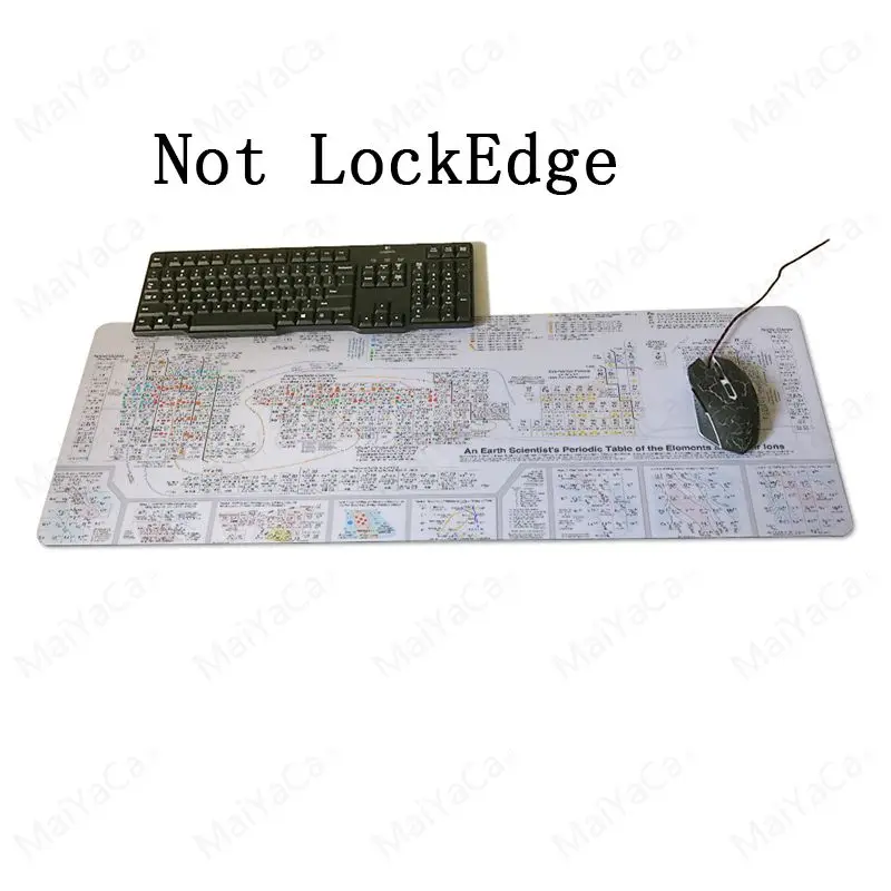 Not Lock Edge30x70cm MaiYaCa пользовательские периодического принт большие огромный Размеры ПК компьютер резиновые коврики для студентов для периодической таблицы химических элементов - Цвет: Not Lock Edge30x70cm