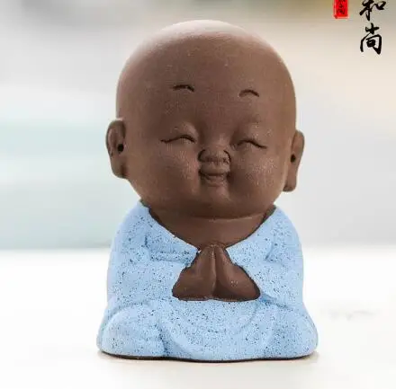 2 6 стилей Милые 3D Смеющийся Будда монах Силиконовые формы ручной работы статуя Будды плесень смолы глина 3D Будда свечи мыло изготовление плесень - Цвет: 2