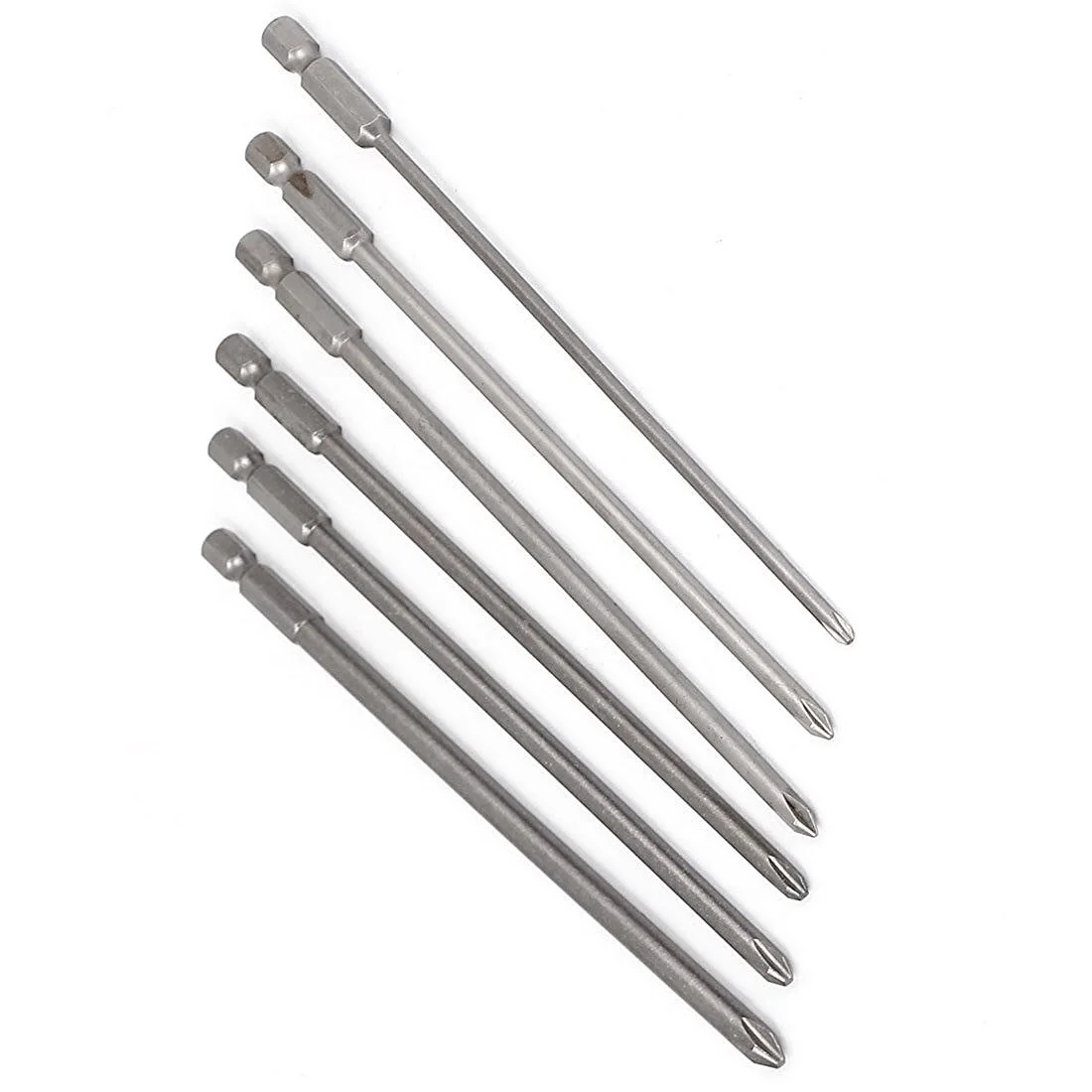 

150mm Long Round Shaft Magnetic Phillips Screwdriver Bits Set 6 In 1