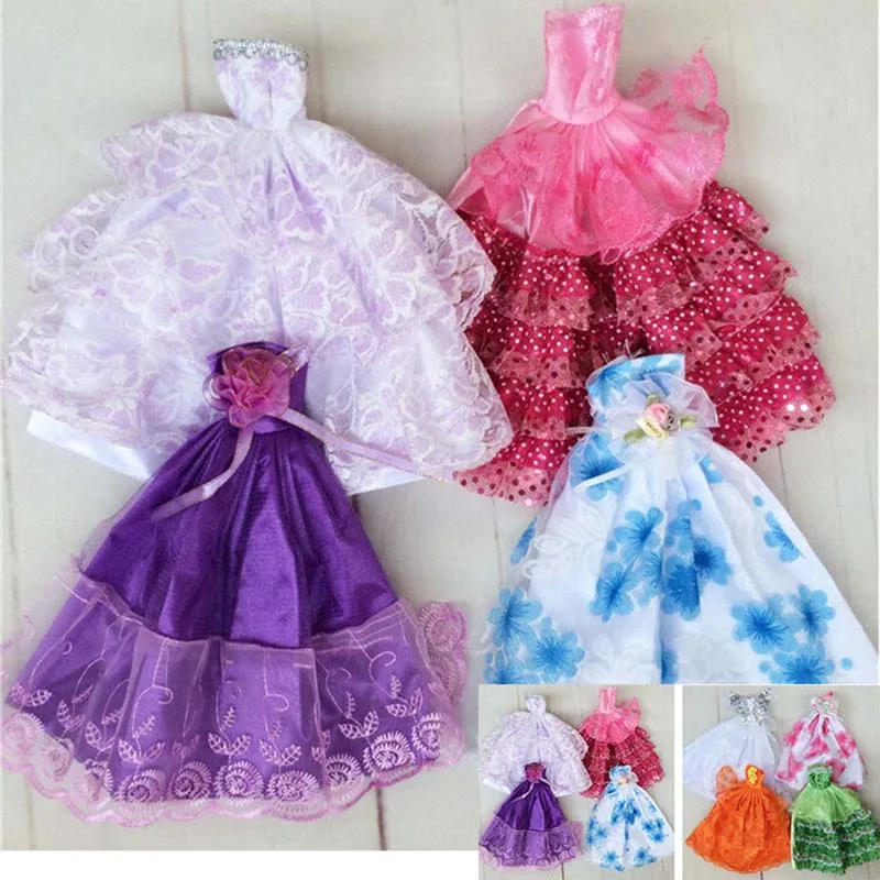 1 х нарядное Кукольное платье ручной работы одежда для Барби детей цвет