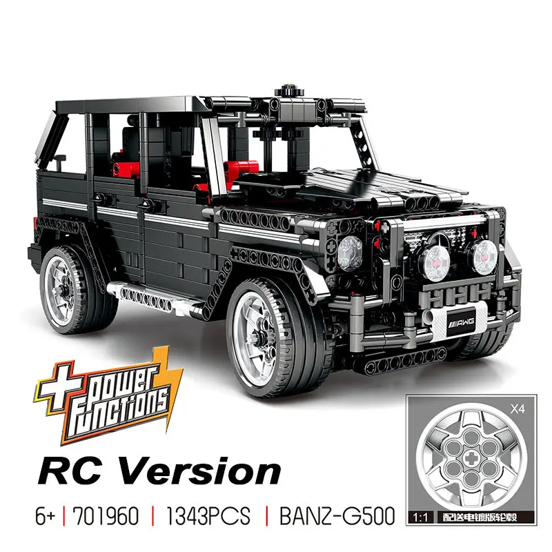 Technic 20100 совместимый Technic MOC 2425 G500 AWD Wagon RC моторы автомобильные наборы строительные блоки кирпичи развивающие игрушки