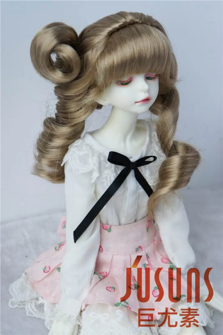 JD069 1/8 1/6 1/4 1/3 прекрасный курчавый BJD Kanekalon волоконный парик для куклы YOSD MSD SD модные