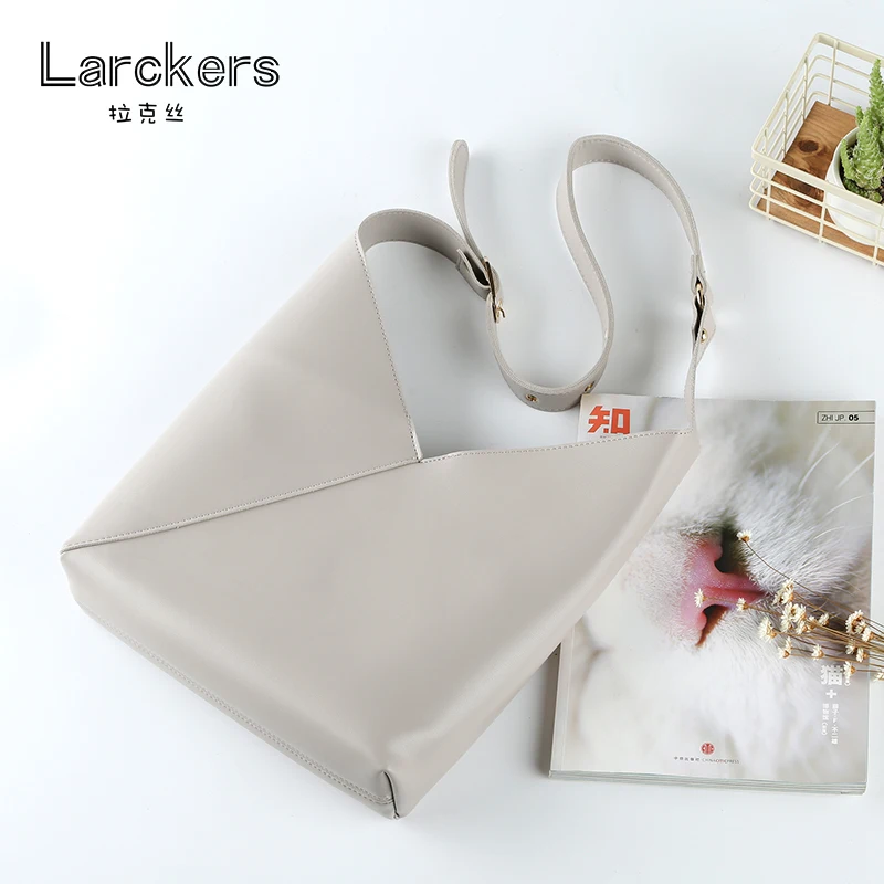 Женская сумка ведро из искусственной кожи с вырезами модная на плечо открытая