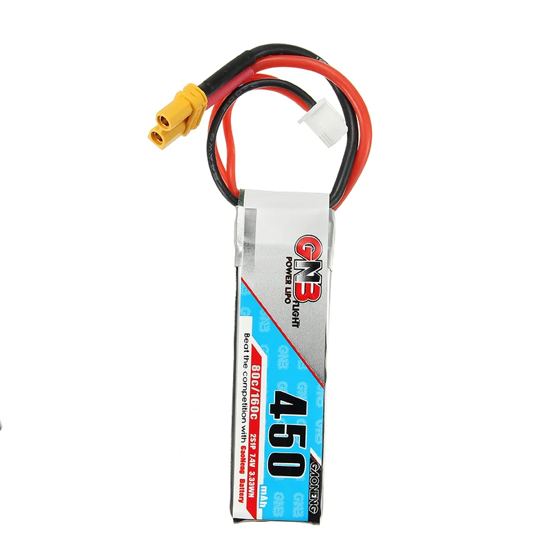 Gaoneng GNB 7 4 в 450 мАч 2S 80C Lipo батарея XT30 разъем для FPV Quadcopter Racing Racer RC Drone игрушки Зарядка