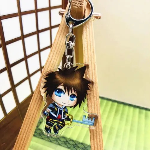 Акриловый брелок для ключей модель аниме Kingdom Hearts Sora прозрачный двухсторонний