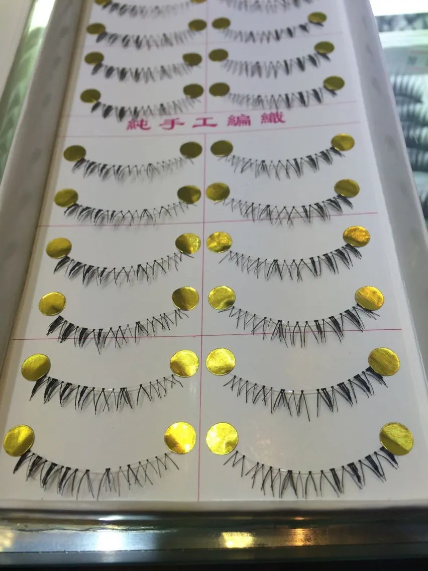 Бесплатная доставка лидер продаж 10 пар Модные накладные ресницы ручной работы