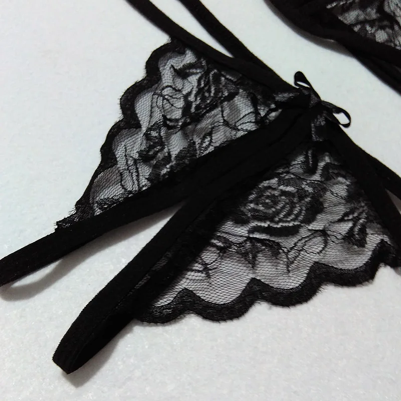 Сексуальный женский кружевной мягкий бюстгальтер и трусики комплект