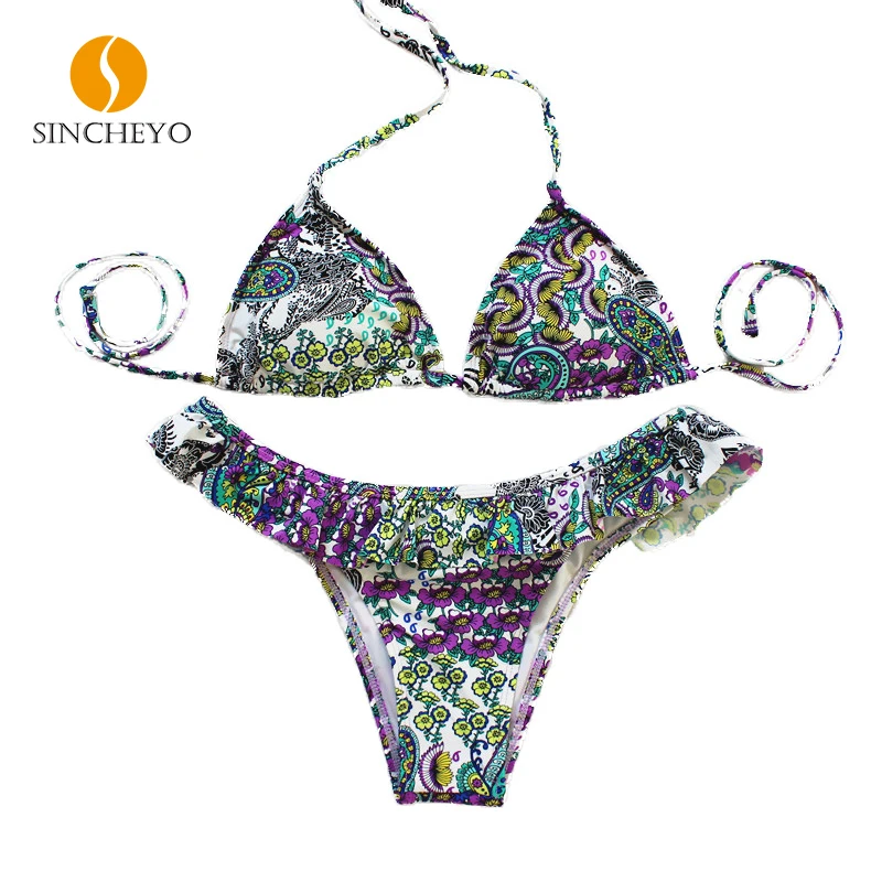 Бикини женщины 2016 Летний новый стиль тригональной купальники push up с таинственный