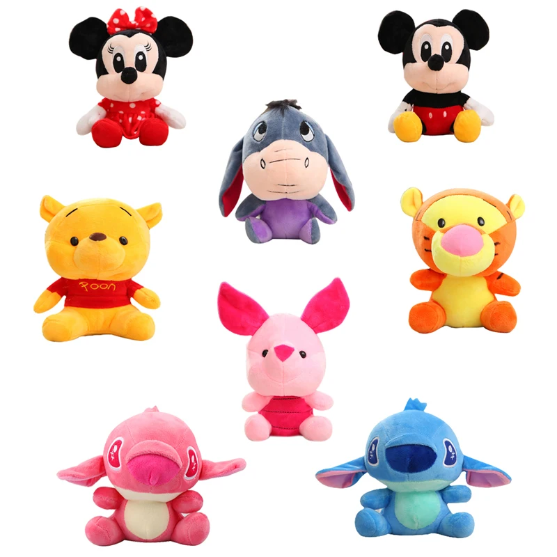Disney Мягкие плюшевые игрушки милые мягкие животные Минни Маус с Винни пухом для