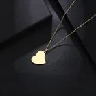 Ожерелье из нержавеющей стали DOTIFI для женщин и мужчин, ожерелье с подвеской в виде сердца золотистого и серебристого цвета для помолвки