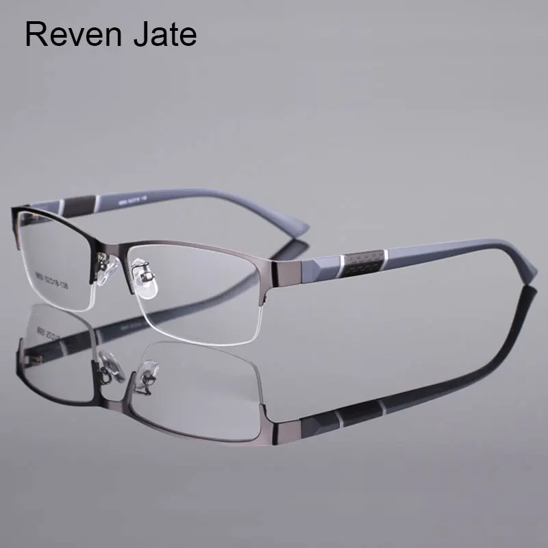 Reven Jate 8850, полуободок, сплав, передняя оправа, гибкие пластиковые TR-90 дужки, оправа для очков для мужчин и женщин