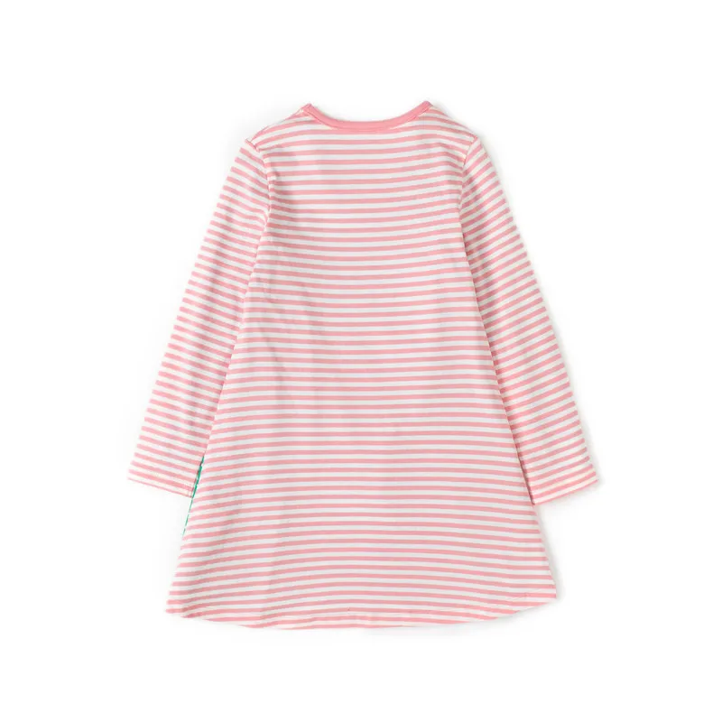 New designed spring Autumn winter girls dresses applique Flowers and animals Girl Dress tops Clothes for children 3-12 years | Детская