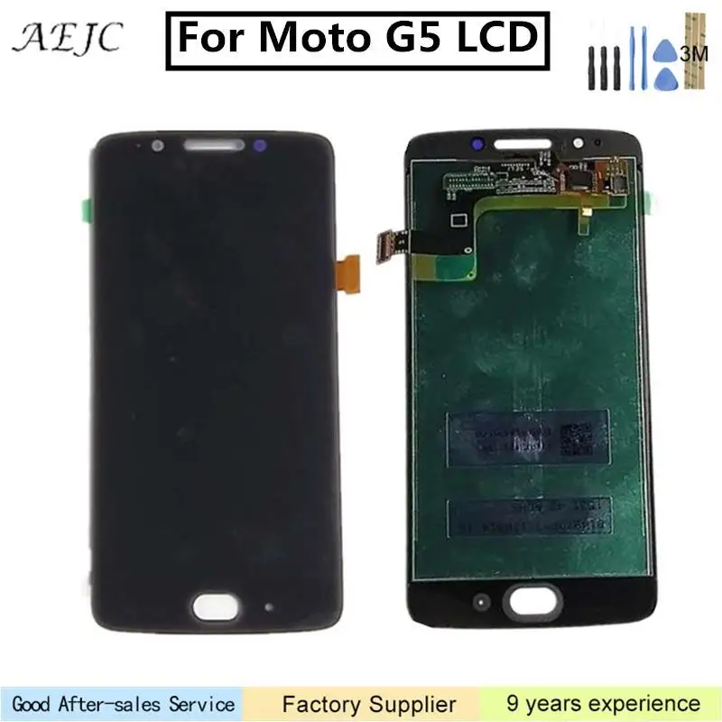 Для Motorola Moto G5 Xt1670 XT1671 Xt1672 Xt1676 ЖК дисплей кодирующий преобразователь сенсорного