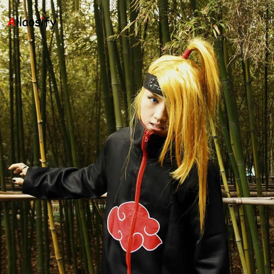 Наруто Akactuki Косплей парики Хэллоуин Deidara косплей парик для мужчин длинные
