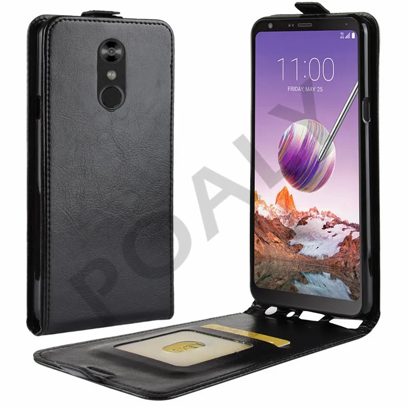 Для LG Stylo 4 Чехол Q Флип Бумажник Обложка на заднюю панель из искусственной кожи