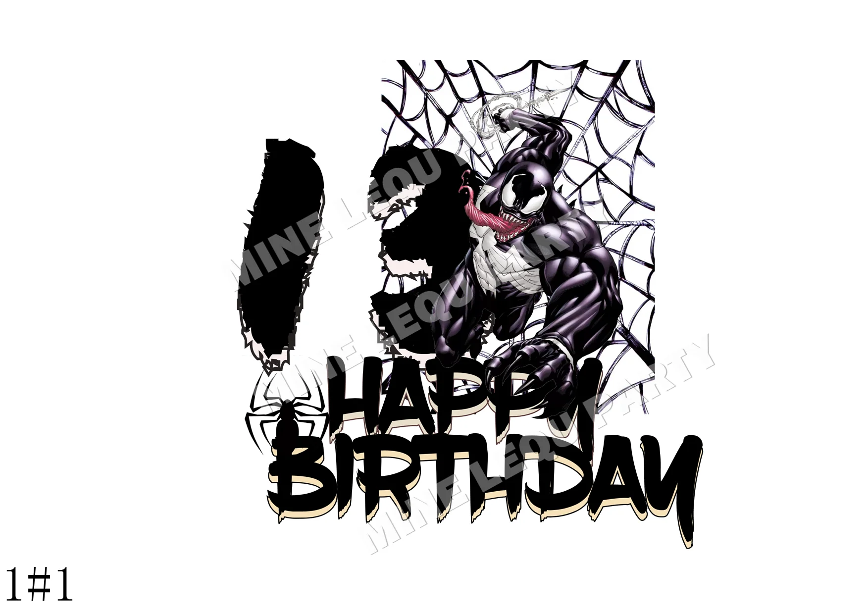 Сливовый Marvel Character Venom в фильме Удивительный Человек-паук торт Топпер Дети День рождения украшение душевой кабины поставки DBZ Goku - Цвет: Сливовый