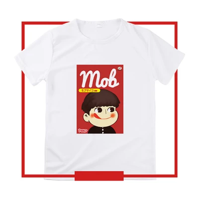 Mob Psycho (милый чудак 100 Мужская футболка известный бренд с принтом в виде большого
