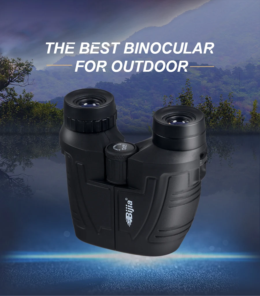 BIJIA 12x25 BAK4 Призма Порро открытый бинокль Профессиональный портативный бинокль телескоп для охоты спорта жизни водонепроницаемый