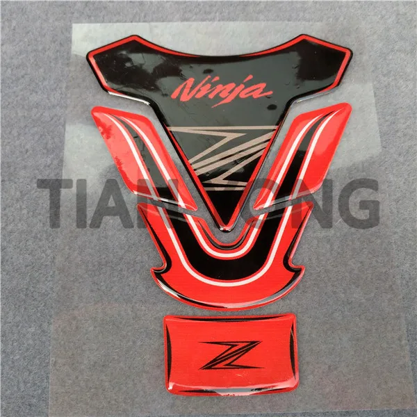 Мотоцикл для Kawasaki Ninja400 Ninja 400 Ninja250 Z250 Z300 Z1000 Универсальный красный черный наклейка топливный бак Pad - Цвет: style 1