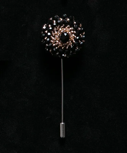 No.19 lapel pin 26 цветов расшитая бисером Цветочная Мужская булавка на лацкане с кристаллами новая роскошная модная мужская брошь для костюмов ручная работа Брошь со стразами на булавке аксессуар - Окраска металла: No.19 lapel pin