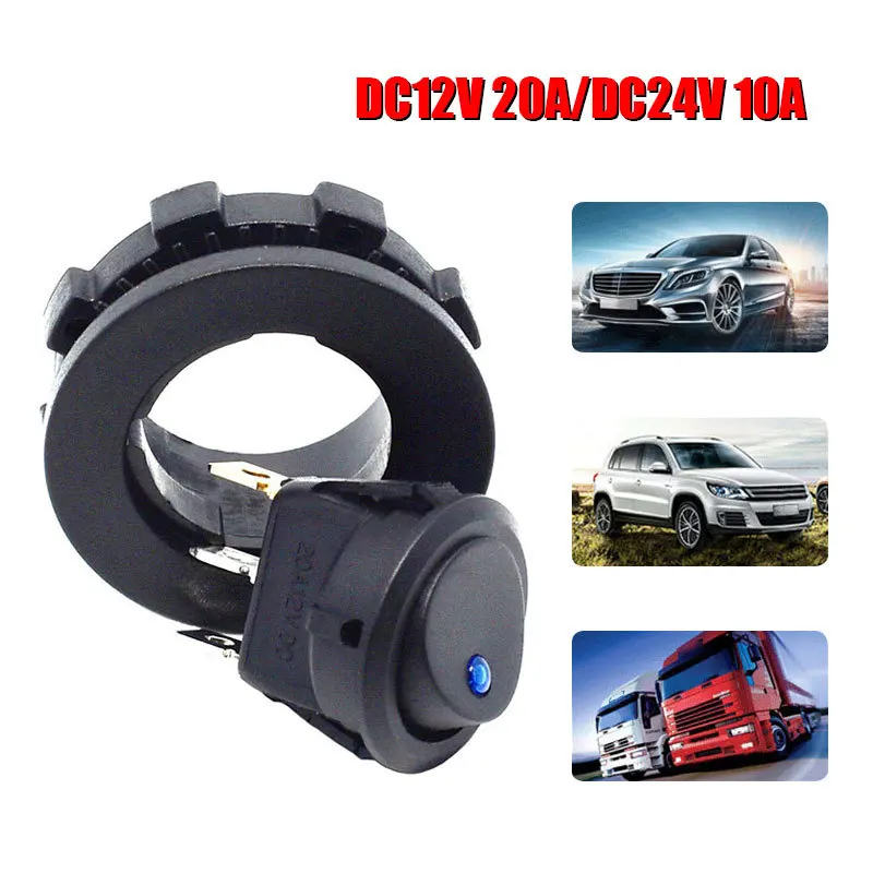 Переключатель модификации автомобиля 3-контактный 12 В 24 синий/красный/зеленый