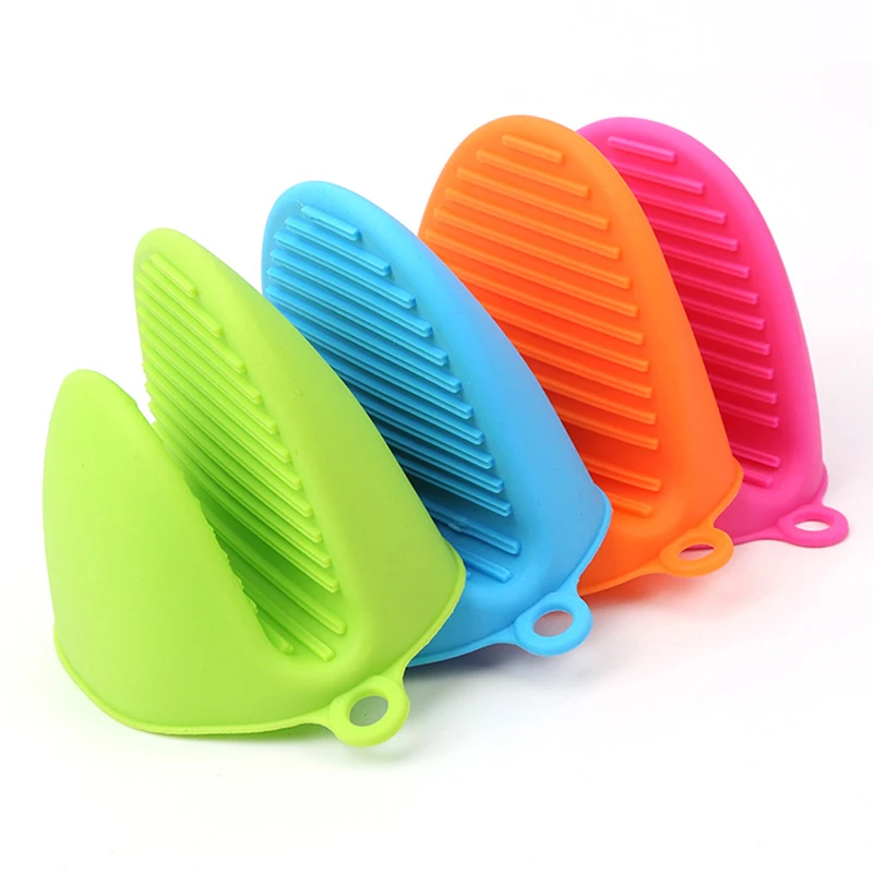 1 шт. кухонные силиконовые термостойкие перчатки с зажимами|oven mitts|silicone heat resistant