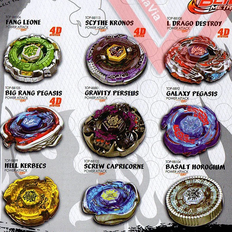 3 шт./лот Beyblades Burst Metal Fusion 4D System Legend Battle Top с пусковым устройством|Волчки| |