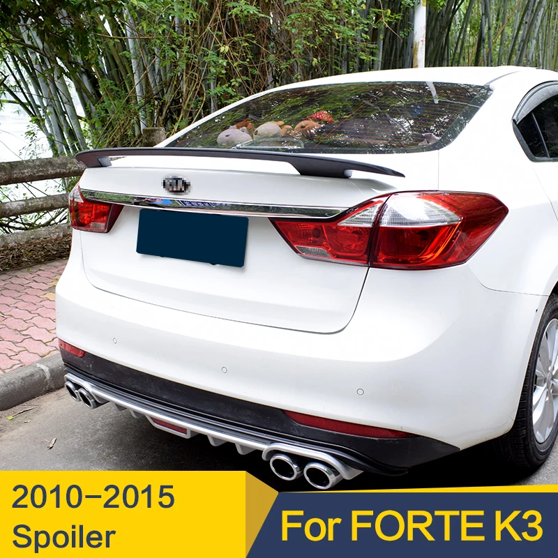 Для KIA FORTE K3 Спойлер ABS Материал углеродная поверхность спортивный автомобильный