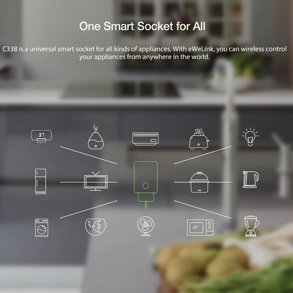 Новый Популярный умный мини Wi-Fi выключатель для розеток работает с Echo Alexa/Google Home