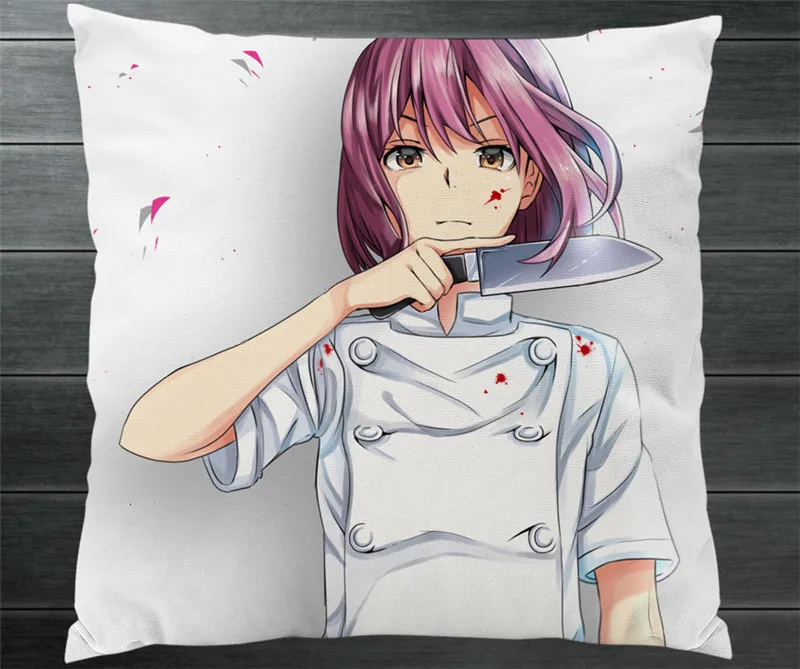 Еда войны!: Shokugeki no Soma Hisako Arato двухсторонняя подушка чехол с рисунком манги аниме