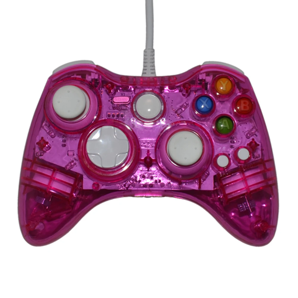 USB Проводная игровая ручка светодиодная светящаяся цветная портативная панель