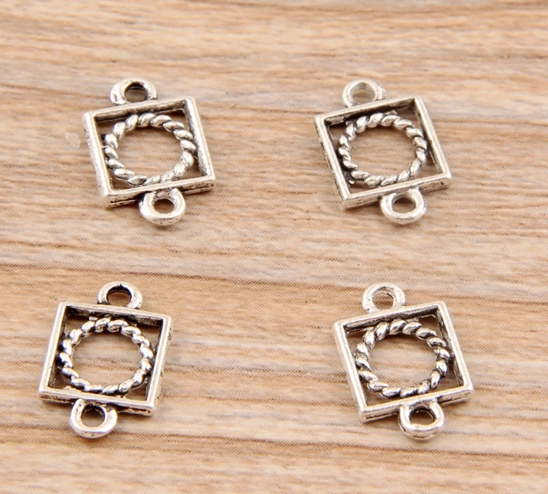 

Wholesale 90pcs Tibetan Silver Connector Charm Pendant 15x10mm NXET406