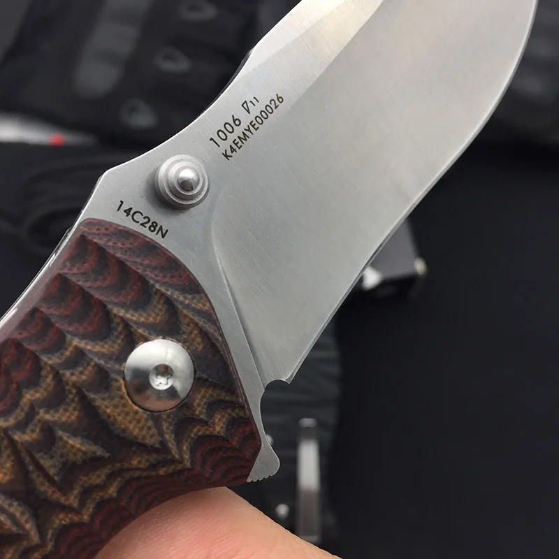 SRM 1006 ГБ 14C28N Balde G10 ручка с высокой твердостью Шарикоподшипниковый Флиппер для